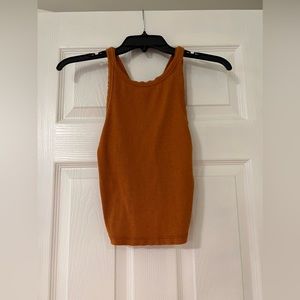 BP High Neck Tank Top - Burnt Orange
